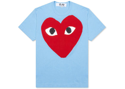 Comme des Garcons Play Pastelle Red Heart T-shirt Blue - apparel view 2