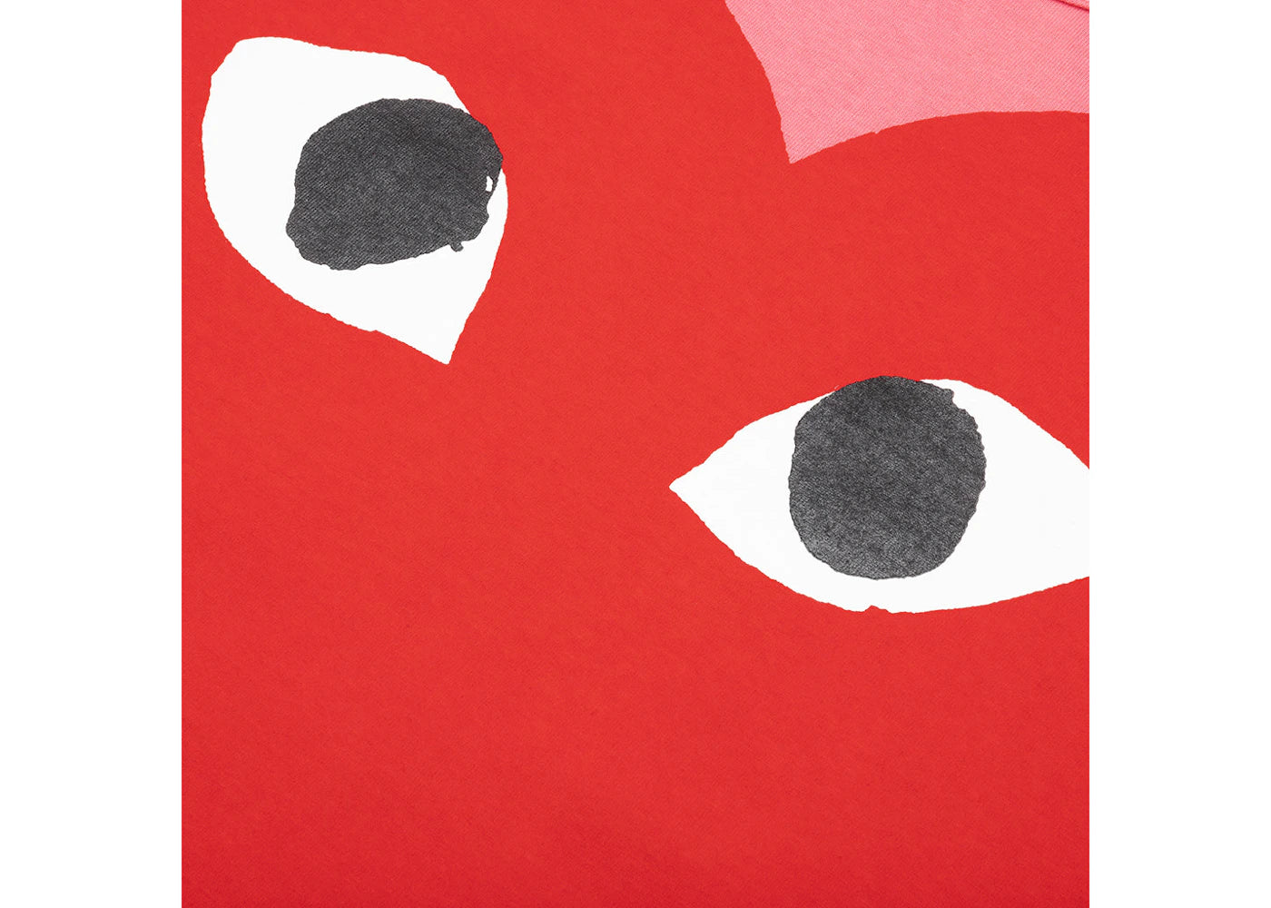 Comme des Garcons Play Pastelle Red Heart T-shirt Pink - vue secondaire B