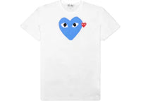 Comme des Garcons Play Red Emblem Heart T-shirt White/Blue