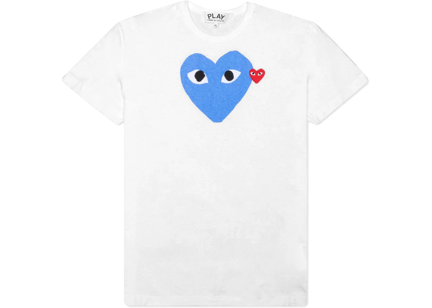 Comme des Garcons Play Red Emblem Heart T-shirt White/Blue - vue secondaire A