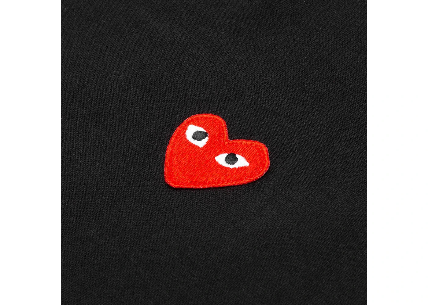 Comme des Garcons Play Red Emblem L/S T-shirt Black - vue secondaire B