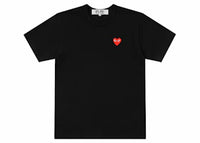 Comme des Garcons Play Red Emblem T-shirt Black
