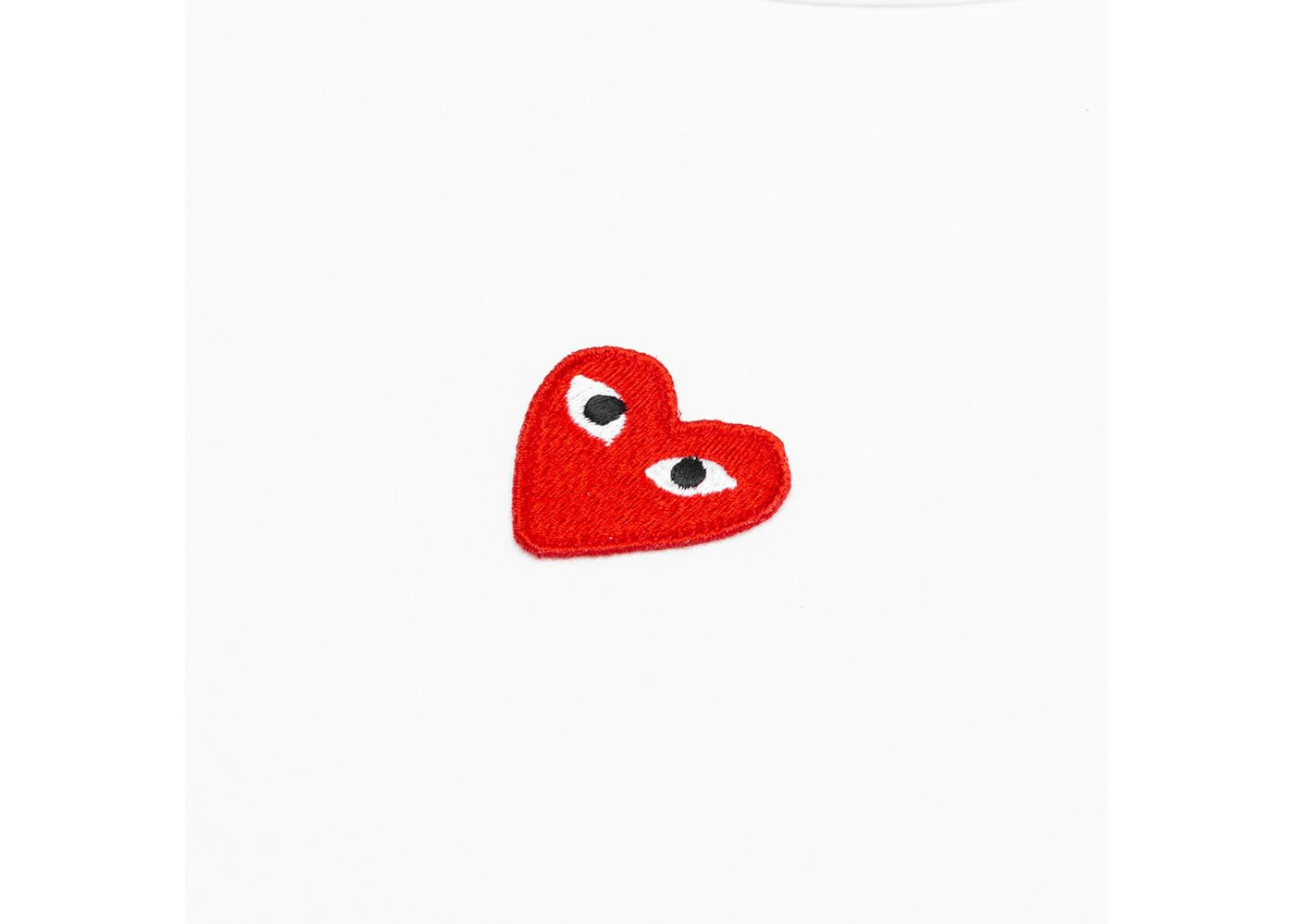 Comme des Garcons Play Red Half Heart T-shirt White - vue secondaire A