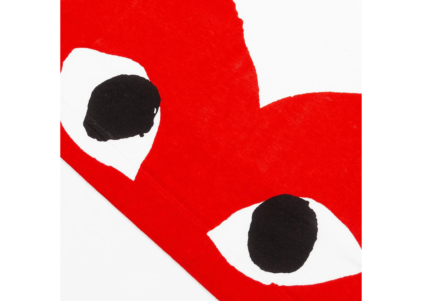 Comme des Garcons Play Red Half Heart T-shirt White - vue secondaire B