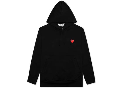 Comme des Garcons Play Red Heart Hoodie Black - authentic Comme des Garcons PLAY apparel