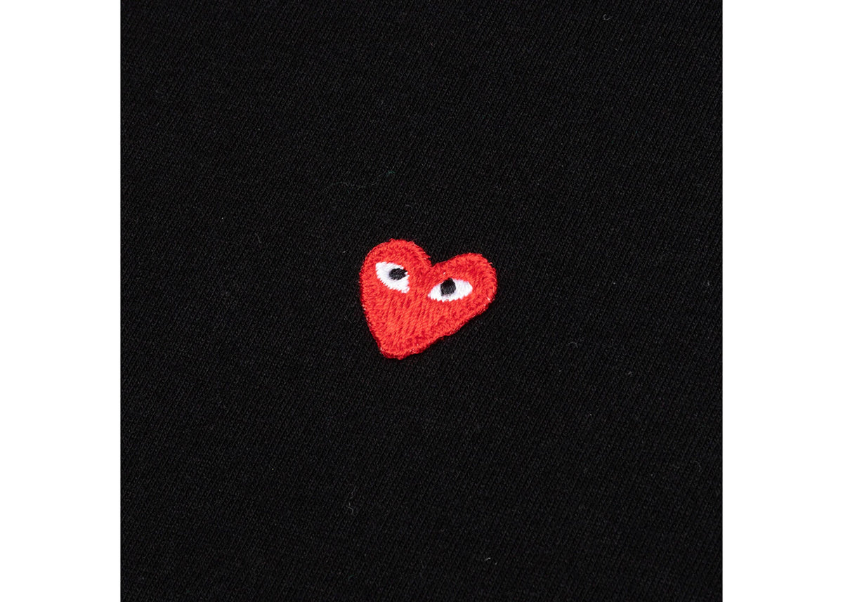 Comme des Garcons Play Small Red Heart T-shirt Black - vue secondaire B