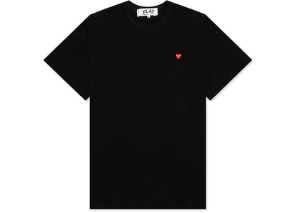 Comme des Garcons Play Small Red Heart T-shirt Black - apparel view 2