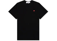 Comme des Garcons Play Small Red Heart T-shirt Black