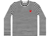 Comme des Garcons Play Striped Long Sleeve T-shirt Black/White