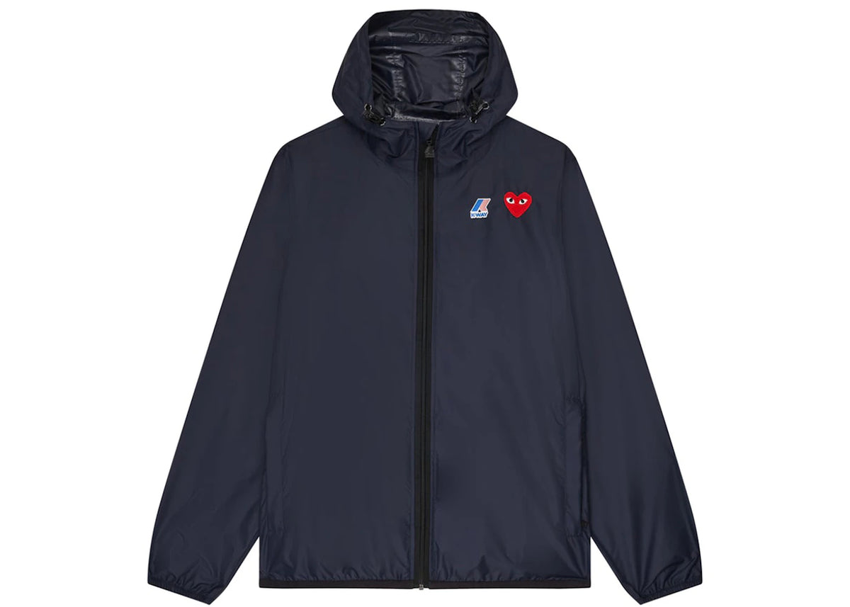 Comme des Garcons Play x K-Way Claude Full-Zip Jacket Navy - vue secondaire A