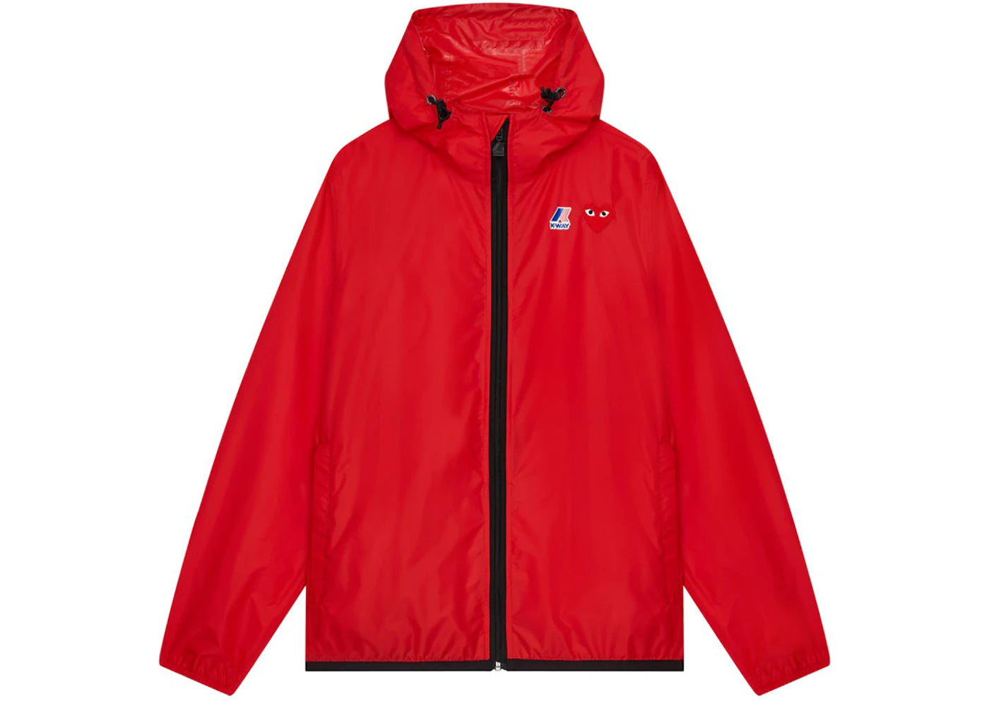 Comme des Garcons Play x K-Way Claude Full-Zip Jacket Red - vue secondaire A