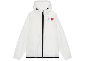 Comme des Garcons Play x K-Way Claude Full-Zip Jacket White