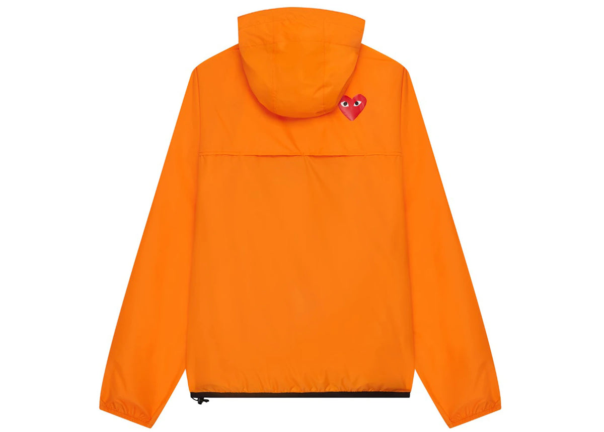 Comme des Garcons Play x K-Way Claude Half-Zip Jacket Orange - vue secondaire B