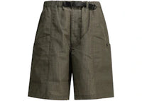Comme des Garcons Plaid Cargo Shorts Brown