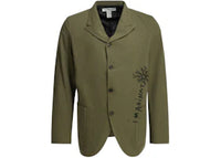 Comme des Garcons Printed Blazer Green