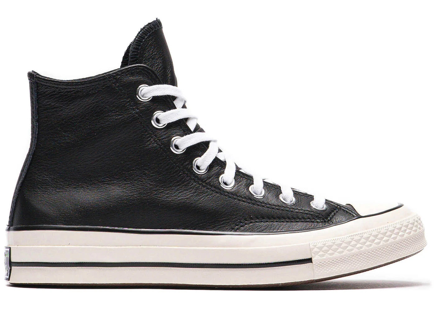Converse Chuck 70 Hi Black Leather - vue 360