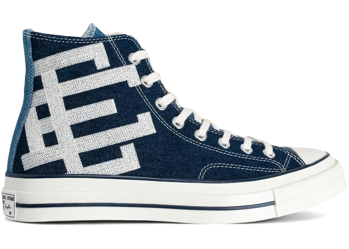 Converse Chuck 70 Hi Eric Emanuel Denim Navy - vue 360