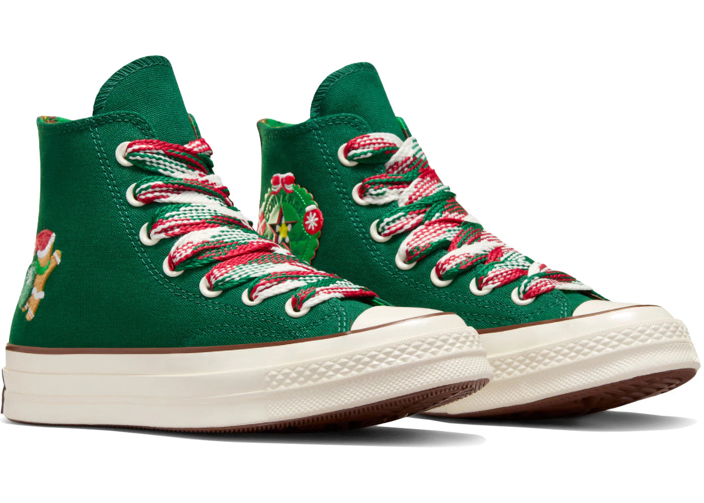 Converse Chuck 70 Hi X-Mas Gingerbread & Knit Sock Midnight Clover - vue secondaire A