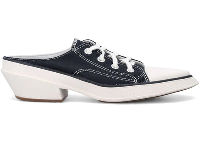 Converse Chuck 70 Low De Luxe Pointed Mule Heel Platform Black Egret (Women's)