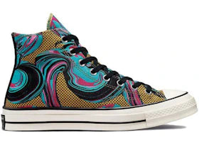 Converse Chuck Taylor All Star 70 Hi 90's Marbled Goldtone - vue 360