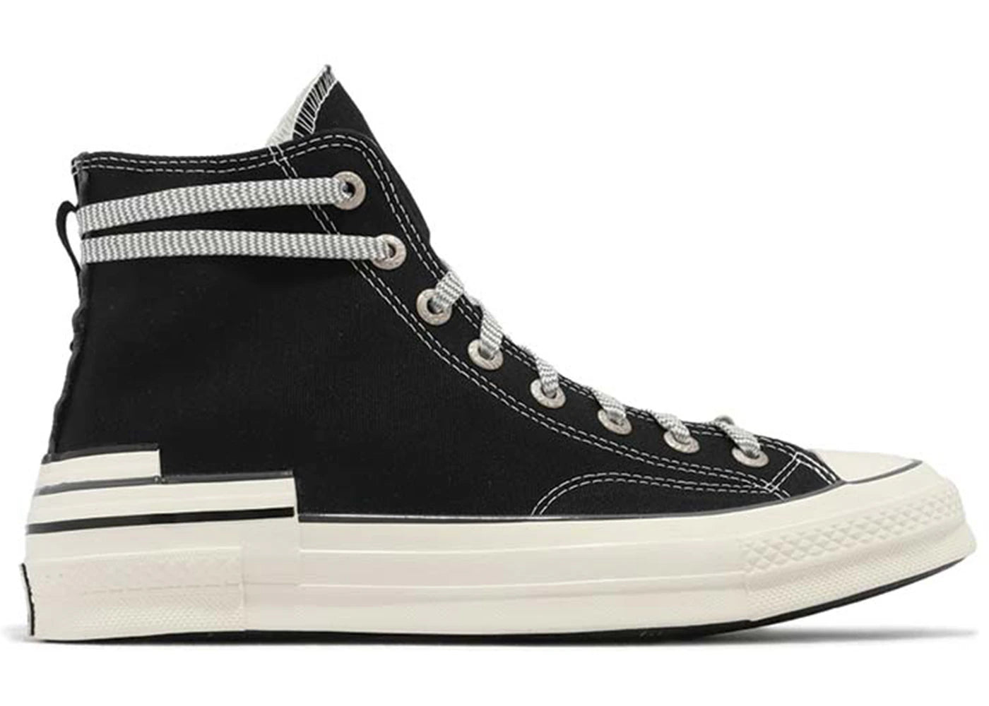 Converse Chuck Taylor All Star 70 Hacked Heel Hi Black Dark Moth - vue 360