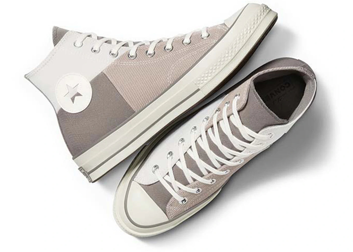 Converse Chuck Taylor All Star 70 Hi Crafted Patchwork Wonder Stone - vue secondaire B