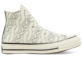 Converse Chuck Taylor All Star 70 Hi Runway Cable Knit Egret (Women's) - authentic Converse sneakers