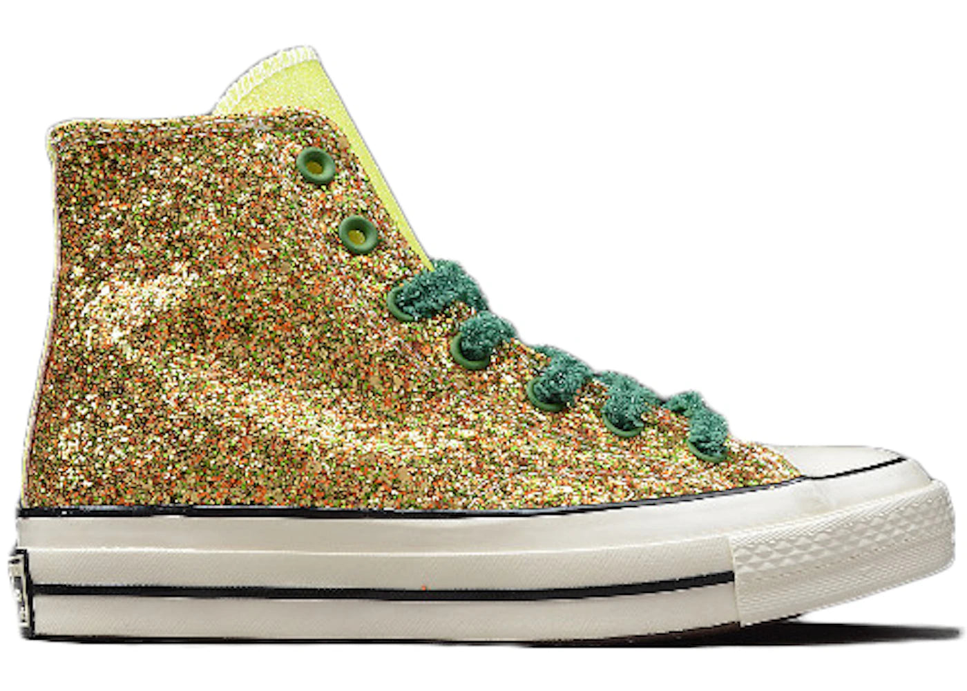 Converse Chuck Taylor All Star 70 Hi JW Anderson Glitter Gold Silver - vue secondaire A