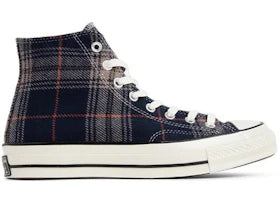 Converse Chuck Taylor All Star 70 Hi Plaid Pack Navy - authentic Converse sneakers