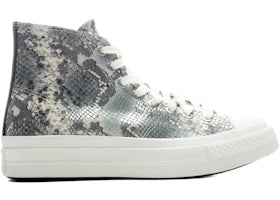 Converse Chuck Taylor All Star First String High Snakeskin Snow White Black - authentic Converse sneakers