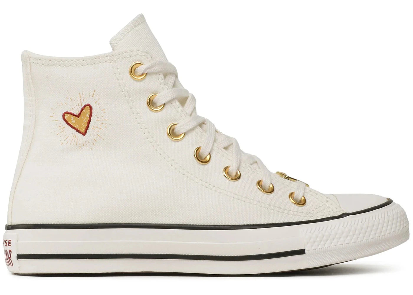 Converse Chuck Taylor All Star Hi Valentine's Day Vintage White (2023) (Women's) - vue secondaire A