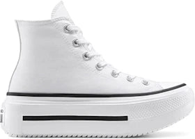 Converse Chuck Taylor All Star Lift Double Stack Hi White Black - authentic Converse sneakers