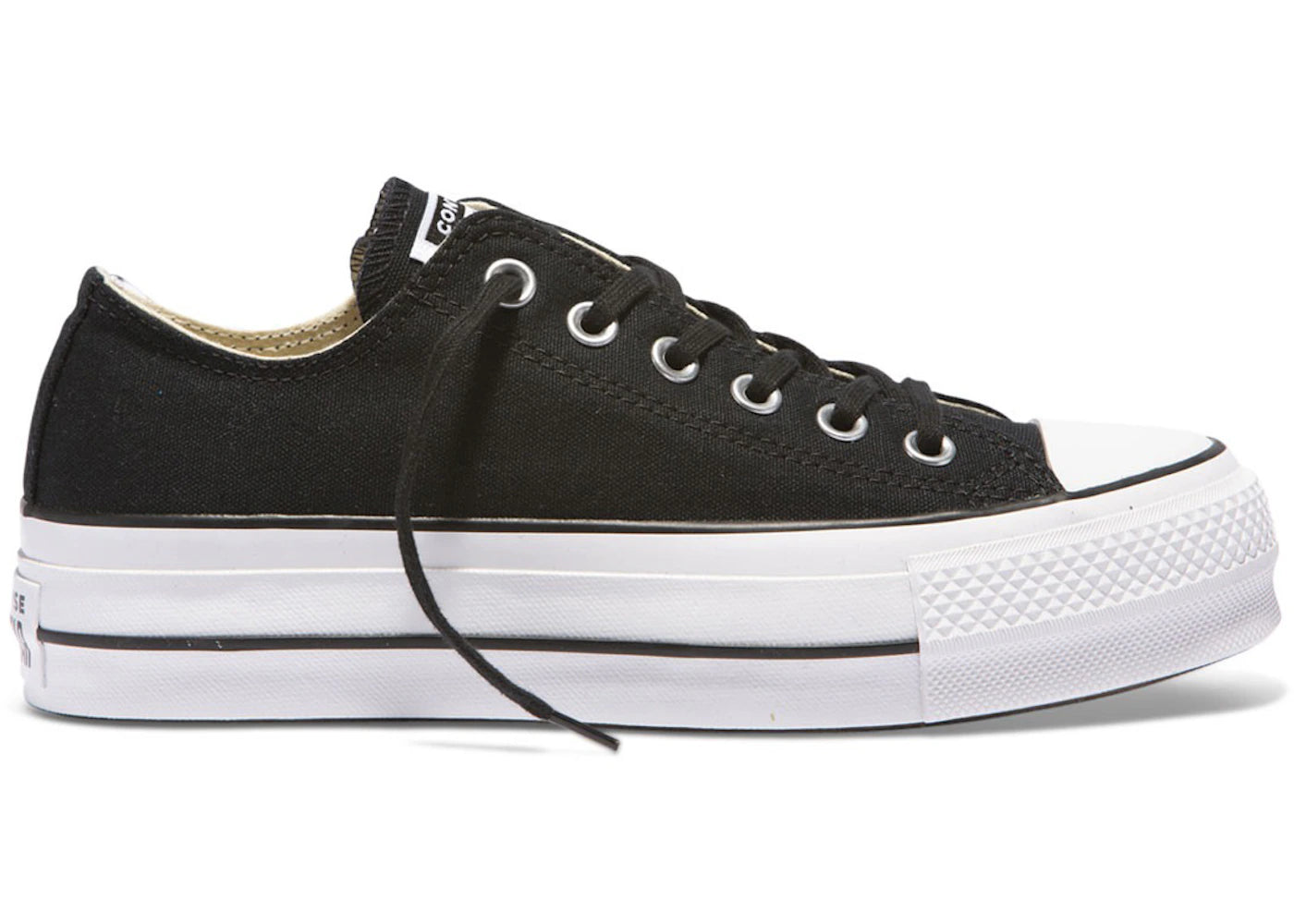 Converse Chuck Taylor All Star Lift Ox Black White (Women's) - vue 360