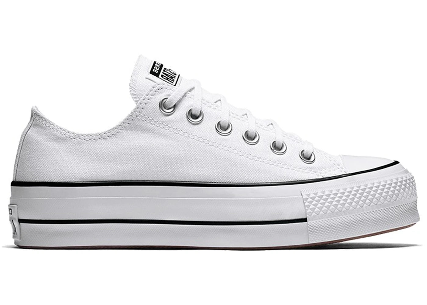 Converse Chuck Taylor All Star Lift Ox White Black (Women's) - vue 360