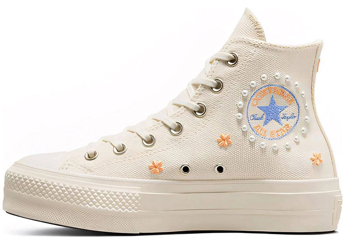 Converse Chuck Taylor All Star Lift Platform Hi Pearls Natural Ivory - vue secondaire B