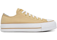 Converse Chuck Taylor All Star Lift Platform Ox Herringbone Stripe Utility Sunflower (Women's)