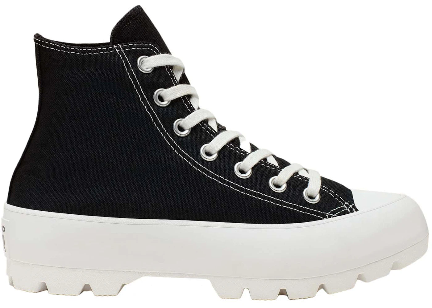 Converse Chuck Taylor All Star Lugged Hi Black White - vue 360