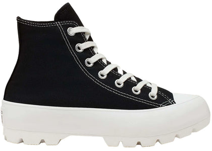 Converse Chuck Taylor All Star Lugged Hi Black White - authentic Converse sneakers
