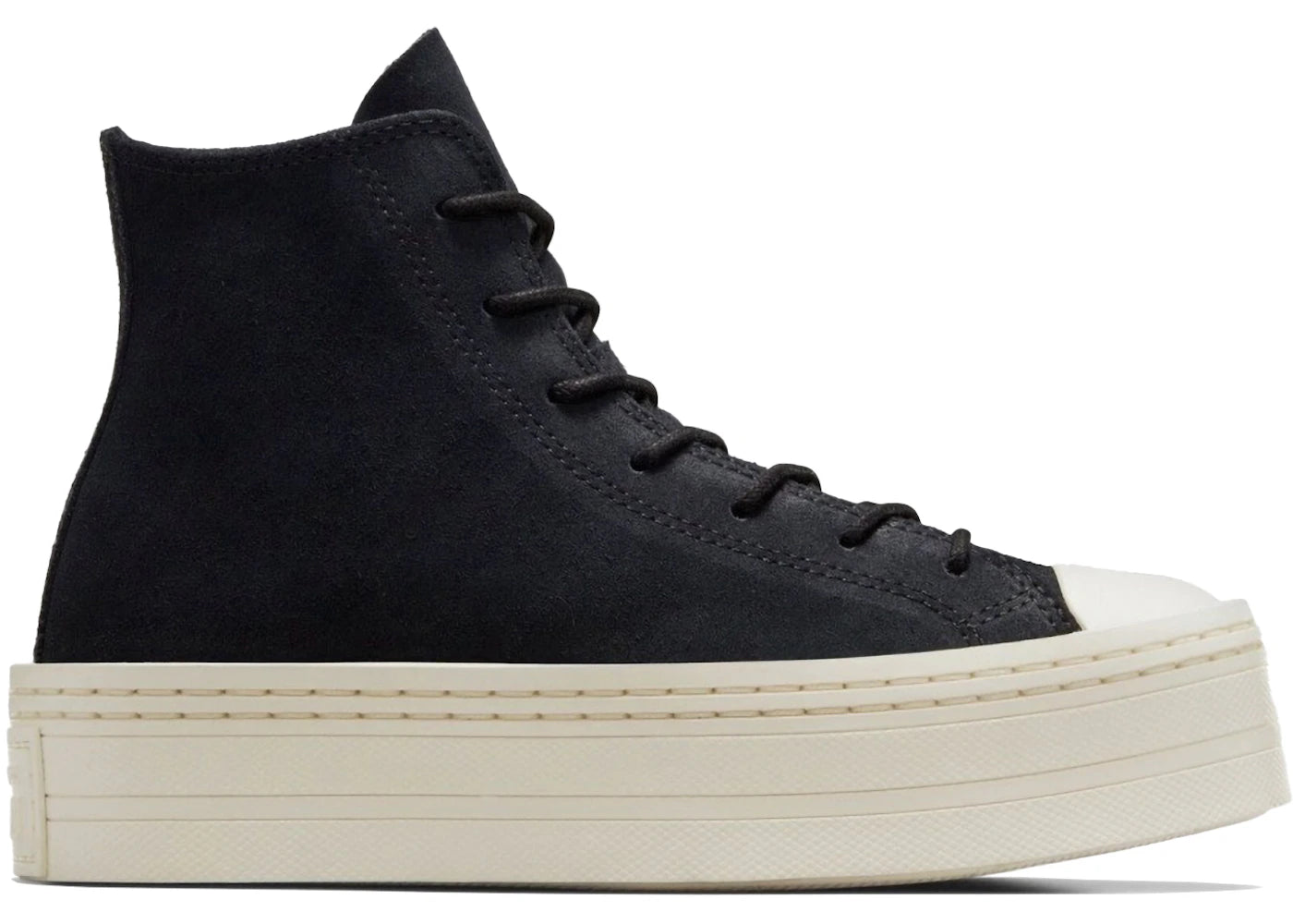 Converse Chuck Taylor All Star Modern Lift Platform Hi Black Egret (Women's) - vue secondaire A