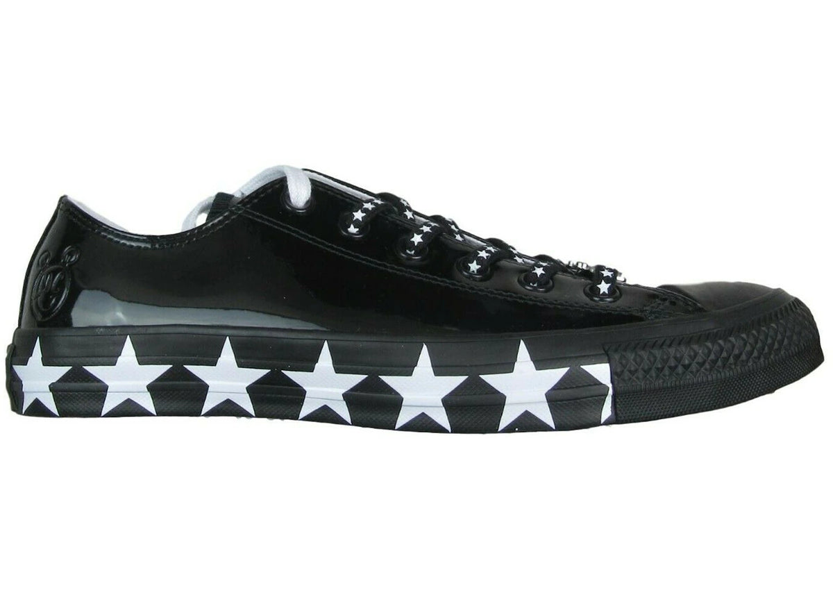 Converse Chuck Taylor All Star Ox Miley Cyrus Black White Stars (Women's) - vue 360