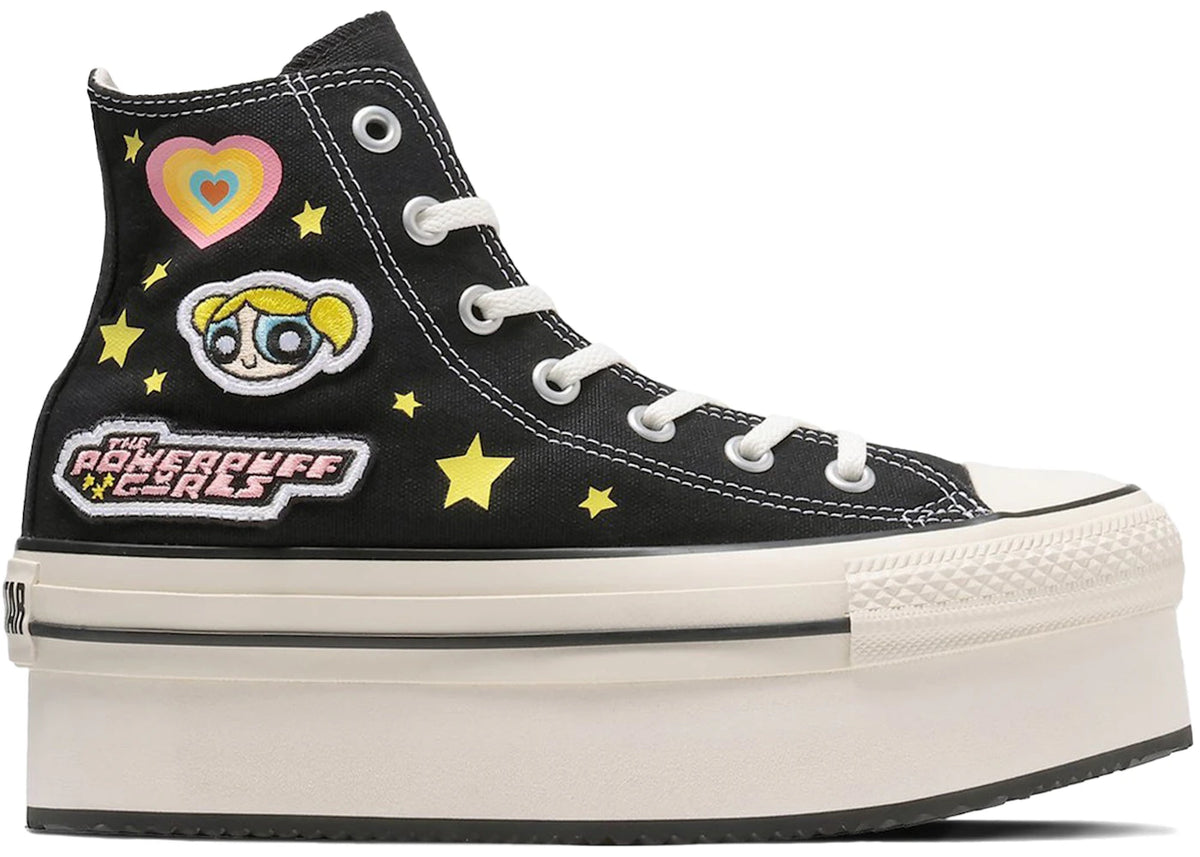 Converse Chuck Taylor All Star PLTS Hi The Powerpuff Girls Black - vue secondaire A