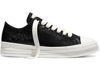 Converse Chuck Taylor All Star Throwback Low Waxed Denim Black - authentic Converse sneakers