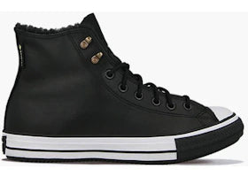 Converse Chuck Taylor All Star Winter Hi Sherpa Leather Black - authentic Converse sneakers