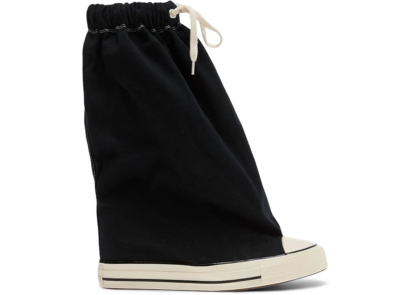 Converse Chuck Taylor All Star XHi Slouch Wedge Vaquera Black (Women's) - vue 360