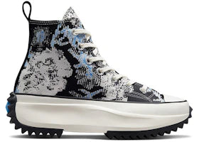 Converse Run Star Hike Hi Floral Fusion University Blue - authentic Converse sneakers
