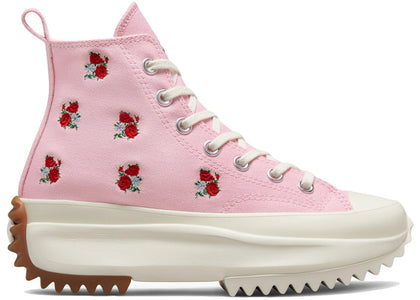 Converse Run Star Hike Platform Hi Embroidered Floral Sunrise Pink - sneakers view 2