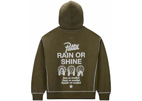Converse x Patta Gold Standard Hoodie Utility Green Heather - vue 360