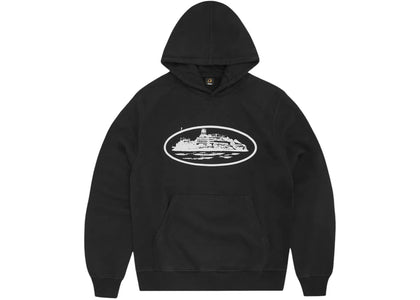 Corteiz Alcatraz Hoodie Black & White - apparel view 2