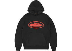 Corteiz Alcatraz V2 Hoodie Black/Red - vue 360
