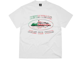Corteiz x Denim Tears Cortears OG Alcatraz Tee White - vue 360